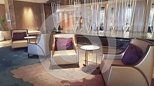 Travel and Tourism  - Magnificent lounge and reception area of a luxury hotel in Broadbeach Qld Australia