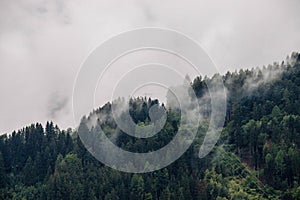 Travel by train in the mountains