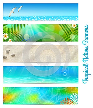 Travel and vacation banners