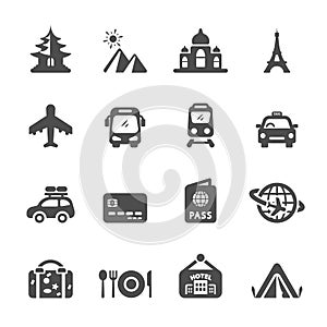 Travel and vacation icon set 3, vector eps10