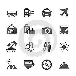 Travel and vacation icon set 5, vector eps10