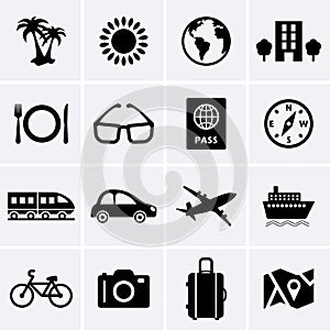 Travel and Vacation Icons