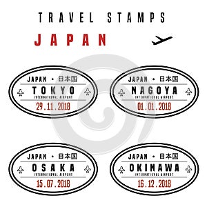 Japan passport stamps