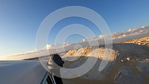 Travel through the white desert in Bahariya, Egypt