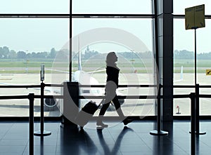 Travel woman in airport