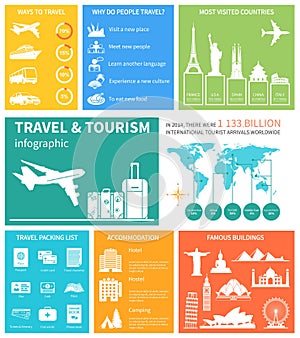 Travel and world tourism Infographic. Vector