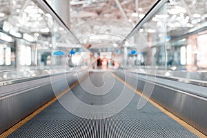 Travelator at the airport