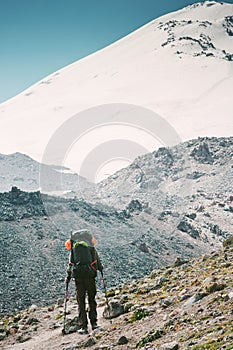 Traveler backpacker mountaineering Travel Lifestyle