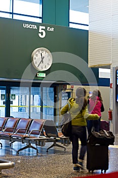 Travelers in airport