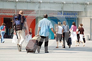 Travelers and shoppers