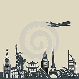 Traveling across the world