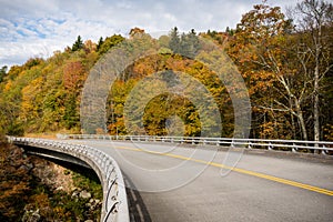 Traveling along the Blue Ridge Parkway