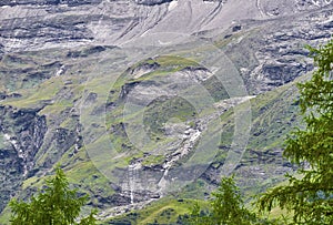 Traveling along Grossglockner alpine pass