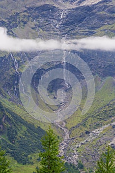 Traveling along Grossglockner alpine pass