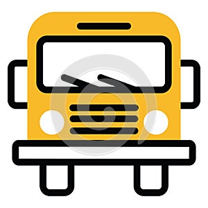 Traveling bus, icon
