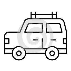 Traveling car icon, Summer vacation related vector