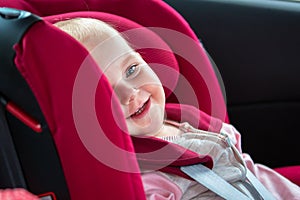 Traveling in the car safety seat