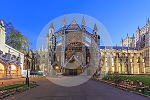 Traveling in the famous Westminster Abbey, London, United Kingdom