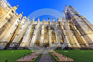 Traveling in the famous Westminster Abbey, London, United Kingdom