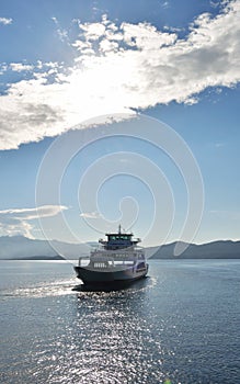 Traveling with ferry boat