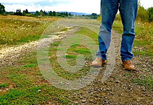 Traveling on a Gravel Road photo