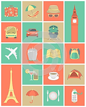 Traveling Icons Set 1