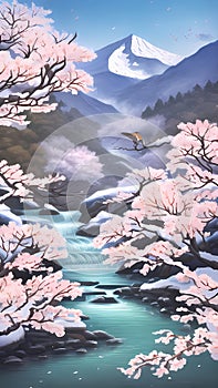 Exquisite illustrations of the three thoroughfares of the Song Dynasty poet Zeng Ji in China photo