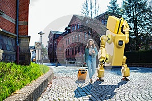 Traveling with a robot photo