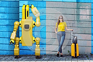 Traveling with a robot photo