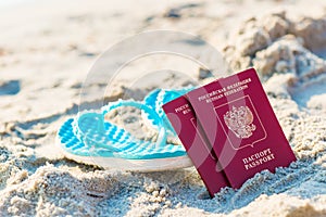 Traveling with a Russian passport in the sand