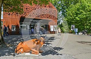 Ticket office at Rhein waterfall