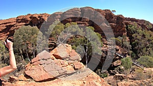 Traveller at Kings Canyon