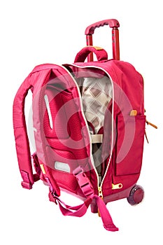 Travelling Bagpack isolated