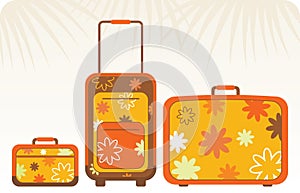 Travelling bags - orange
