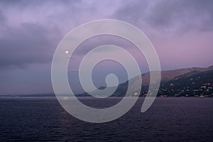 Travelling by ferry from Corfu to the Diapontia islands, early in the morning