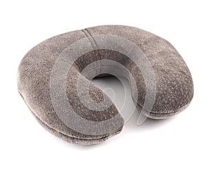 Travelling sleeping pillow isolated