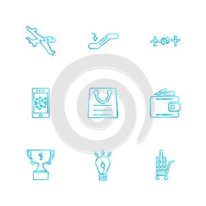 travelling , travel , location , navigation , shopping , eps icons set vector