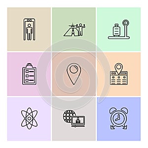 travelling , travel , location , navigation , shopping , eps icons set vector