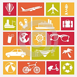 Travels icons