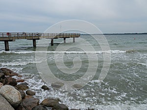 Travemuende at the baltic sea