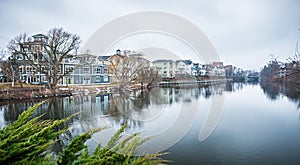 Traverse city michigan scenery around on lake michigan photo