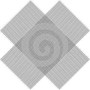 Traverse, traversal lines abstract geometric vector element