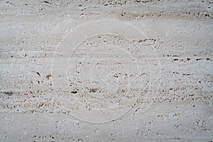 Travertin marble background, natural stone used as a building and decoration material, texture