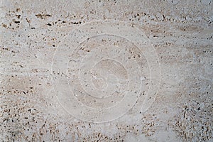 Travertin marble background, natural stone used as a building and decoration material, texture