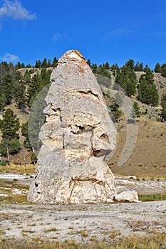 Travertin in park Yellowstone