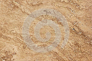 Travertine close up, beige stone texture