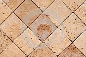 Travertine. Natural origin travertine