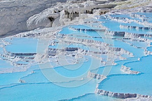 Travertine pools and terraces in Pamukkale