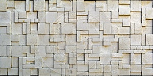 Travertine tile ceramic, mosaic square design seamless texture