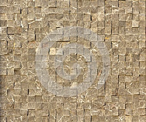 Travertine tile ceramic, mosaic square design seamless texture